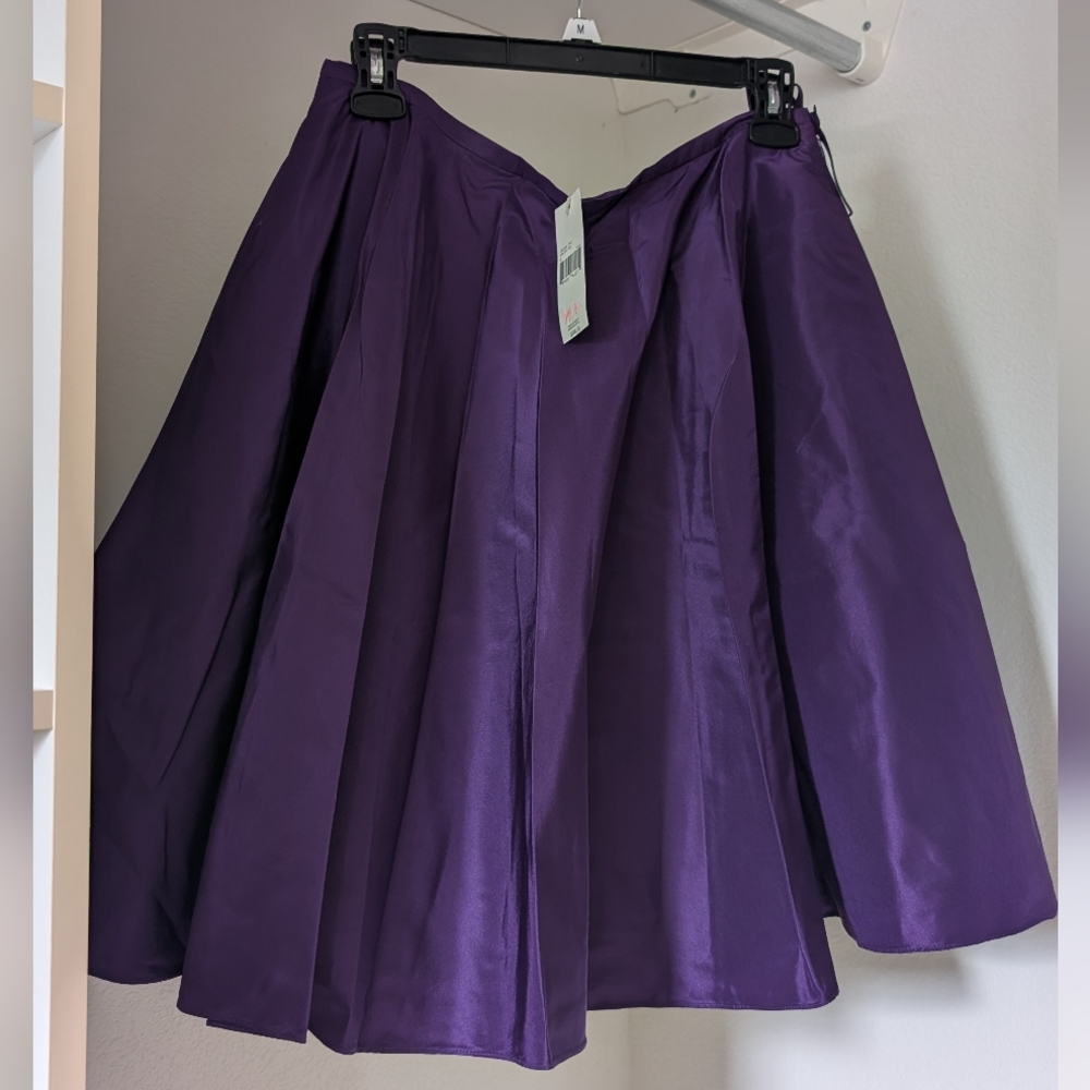 Ralph Lauren Silk Purple Skirt